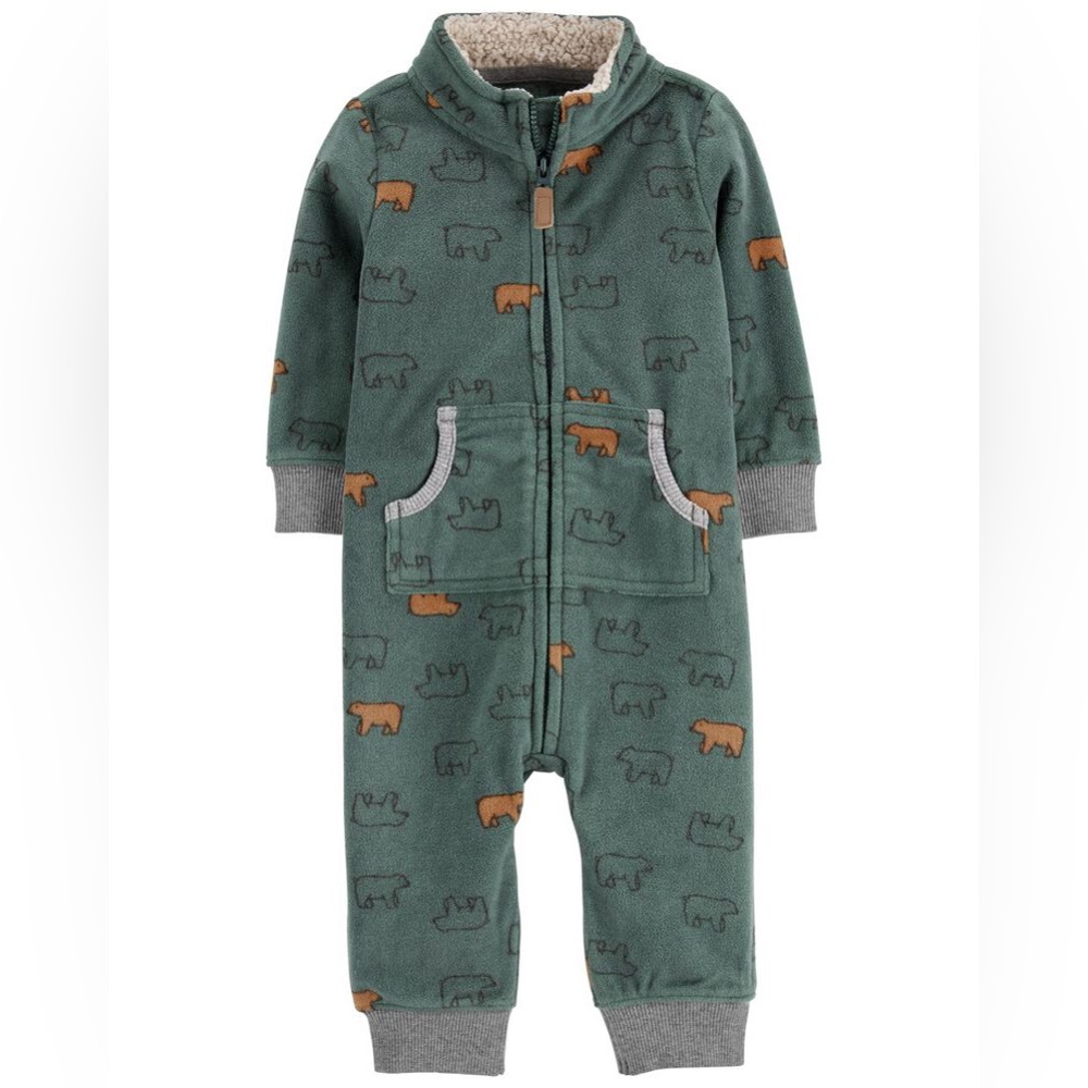 Carter’s Bear Fleece Jumpsuit for Baby Boy